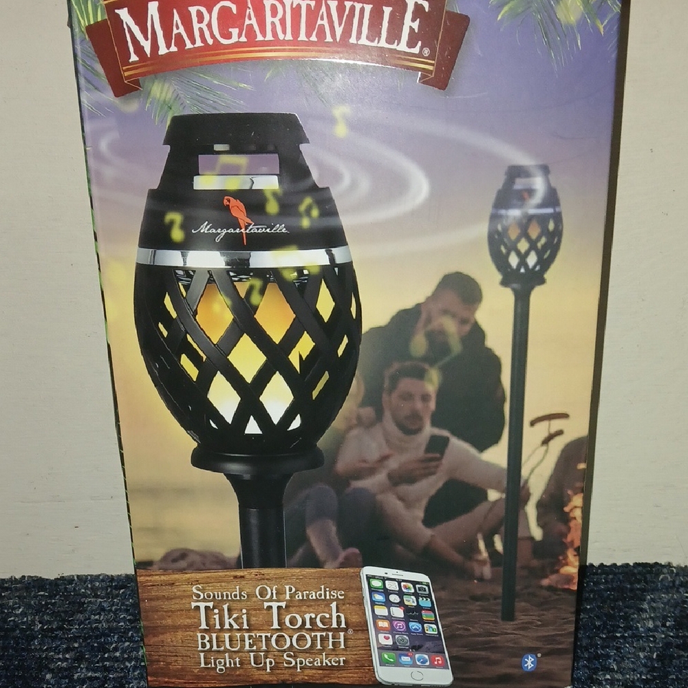 Margaritaville Black Lantern Accent with Intricate Cutout Design